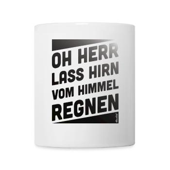 Himmelregen Mit Spruchgestaltung - Tasse - Weiß - Vorne