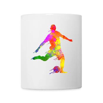 Paint Splashes Soccer Lover Graphic Soccer Player - Mug - white - Front