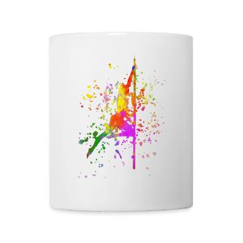 Pole Dance Fitness Color Splash Pole Dance - Mug - white - Front