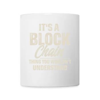 Crypto Blockchain - Mug - white - Front