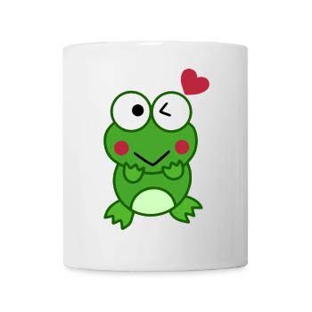 Frog in love with hearts – Love Design - Mug - white - Front