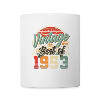 1953 Geburtsjahr Vintage Geburtstag - Tasse - Weiß - Vorne