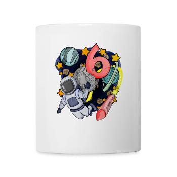 6 anniversaire garçon - 6 ans - J’ai 6 ans - Mug blanc - blanc - Devant