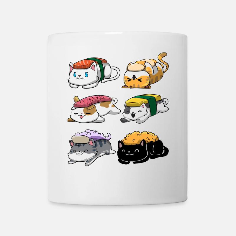 Sushi Katze Anime - Tasse - Weiß