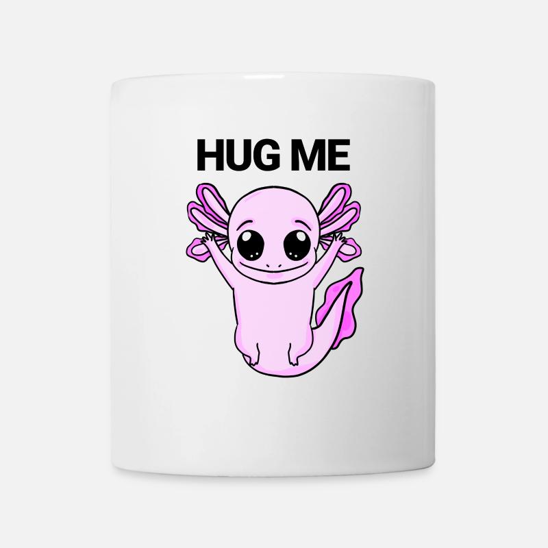 Axolotl Hug - Mug - white