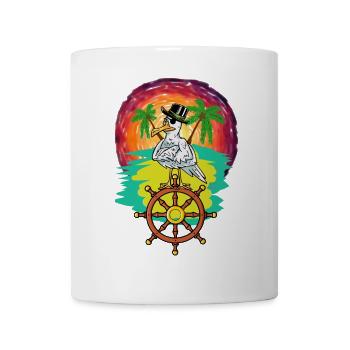 pirate pirates buccaneer seagull piracy child - Mug - white - Front