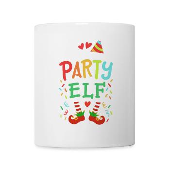 Party-Elf Elf Weihnachten - Tasse - Weiß - Vorne