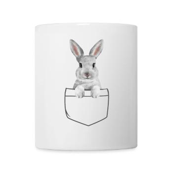 Rabbit Easter Flowers Rabbit Dad - Mug - white - Front