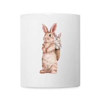 Hase Kaninchen Schlappohr Osterhase Hasenmama - Tasse - Weiß - Vorne