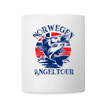 Norwegen Angeltour Angeln Angler Fischen - Tasse - Weiß - Vorne