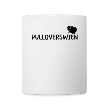 Pulloverswien Plattdeutsch Ostfriesisch Schaf - Tasse - Weiß - Vorne