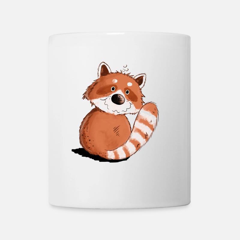 Drolliger Roter Panda I Wildtier - Tasse - Weiß