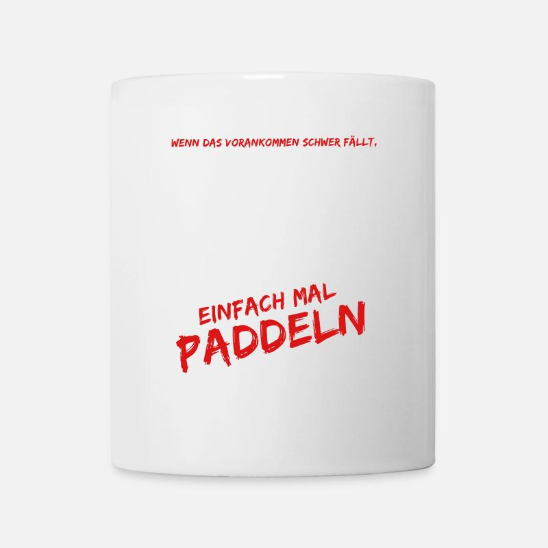 paddeln und surfen - Tasse - Weiß