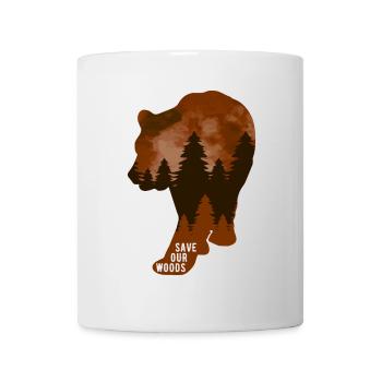 Klimawandel Umweltschutz Bär Grizzly Nachhaltig - Tasse - Weiß - Vorne