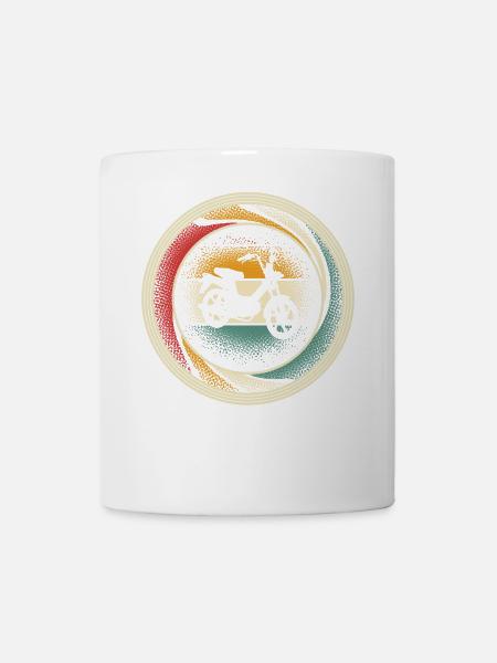 Cyclomoteur Mobylette Rider Retro Vintage - Mug blanc - blanc