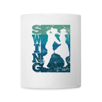 Boogie Woogie Swing Dancing Retro Colors Vintage - Mug - white - Front