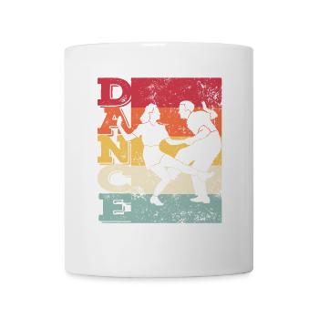 Boogie Woogie Swing Dancing Retro Colors Vintage - Mug blanc - blanc - Devant