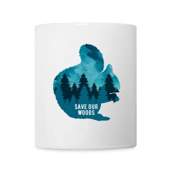 Climate Change Environmental Protection Squirrel - Mug - white - Front