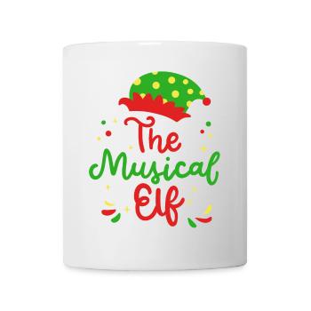 Musikalischer Elf Wichtel Weihnachten - Tasse - Weiß - Vorne
