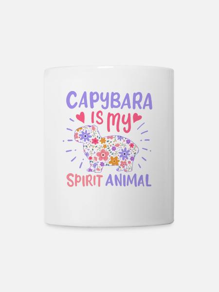 Capybara Krafttier - Tasse - Weiß