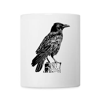 black raven - Mug - white - Front