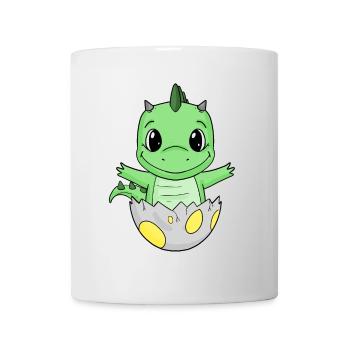 Naissance de bébé Oeuf Dino Naissance - Mug blanc - blanc - Devant