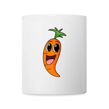 Möhre Karotte Gemüse - Tasse - Weiß - Vorne