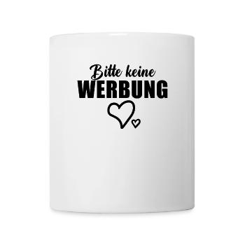 Bitte keine Werbung - Briefkasten - Tasse - Weiß - Vorne