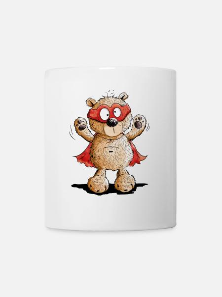 Bär Wortspiel I Superheld I Subärheld - Tasse - Weiß