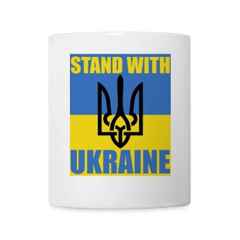 Stand With Ukraine Drapeau Trident Soutien Maillot - Mug blanc - blanc - Devant
