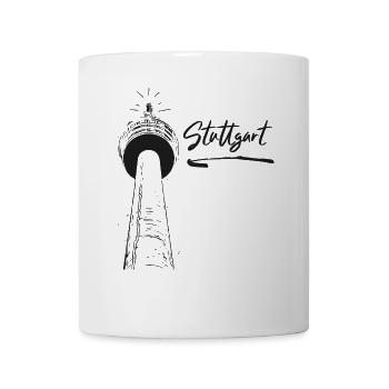 Stuttgart - Stuttgarter Fernsehturm - Tasse - Weiß - Vorne