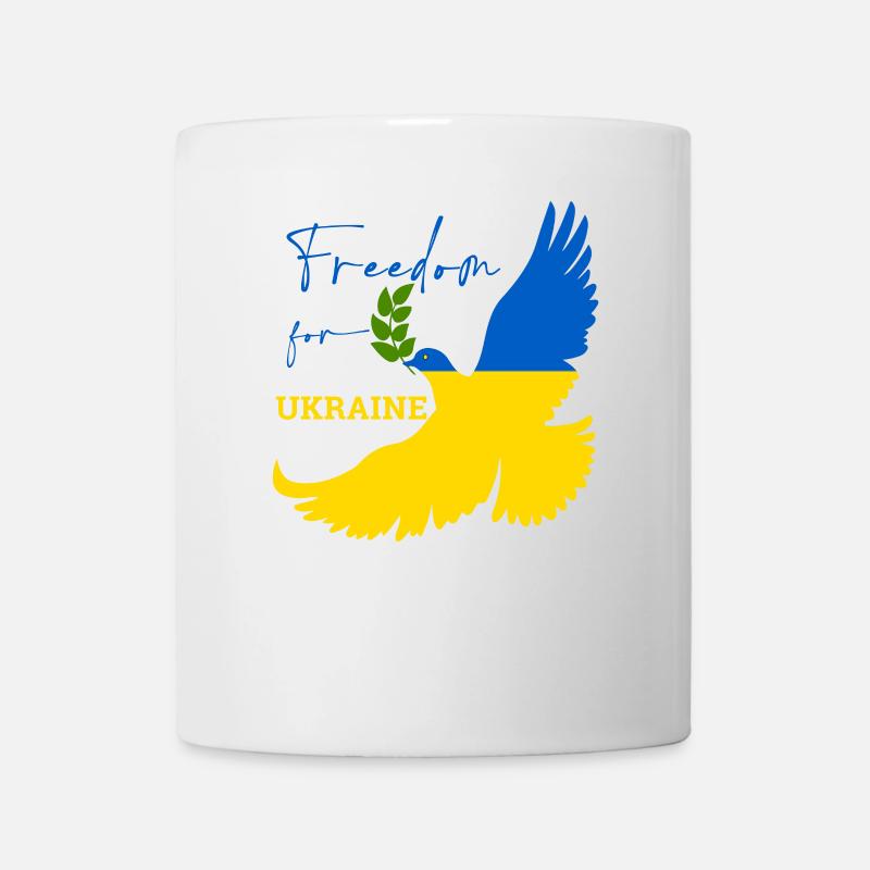 Liberté pour l’Ukraine - Mug blanc - blanc