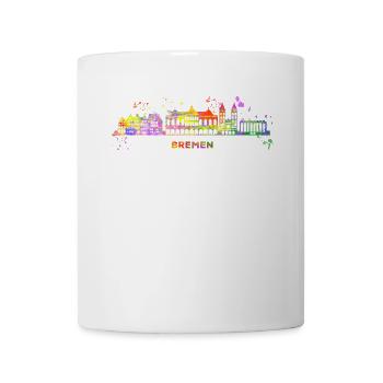 Bremen Skyline Bunt Bremen Allemagne du Nord - Mug blanc - blanc - Devant