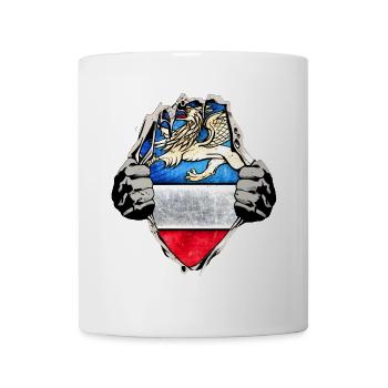 Rostock unterm Shirt - Tasse - Weiß - Vorne