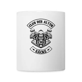 Club der alten Säcke 50 Jahre Geburtstag Herren - Tasse - Weiß - Vorne
