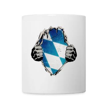 Bayern Blue White under the shirt - Mug - white - Front