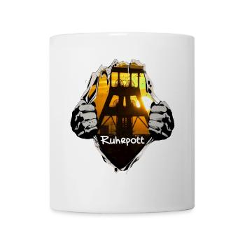 Ruhrpott under the shirt - Mug - white - Front