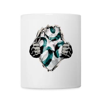 Om under the shirt - Mug - white - Front