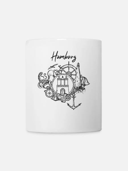 Maritimes Hamburg - Tasse - Weiß