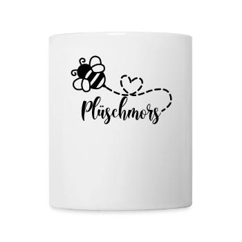 Plüschmors Plattdeutsch Ostfriesisch Hummel Biene - Tasse - Weiß - Vorne