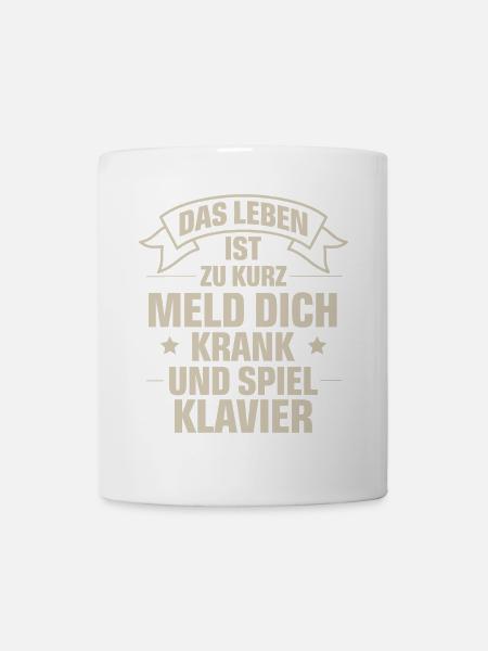 Klavier - Tasse - Weiß
