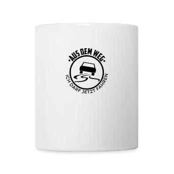 Führerschein bestanden Aus dem Weg - Tasse - Weiß - Vorne