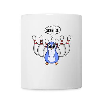 Kegel Pinguin Bowling - Tasse - Weiß - Vorne