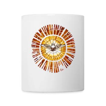Friedenstaube Vintage - Tasse - Weiß - Vorne