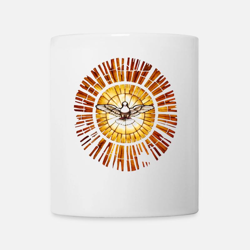 Colombe de la Paix Vintage - Mug blanc - blanc