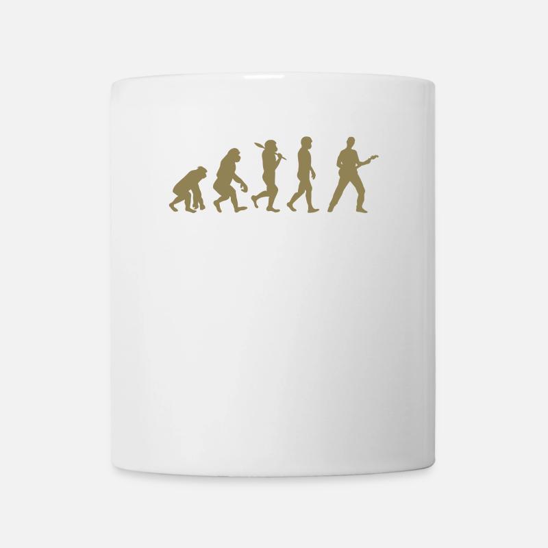 Evolution Gitarre Bassist - Tasse - Weiß