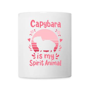 Capybara Krafttier - Tasse - Weiß - Vorne