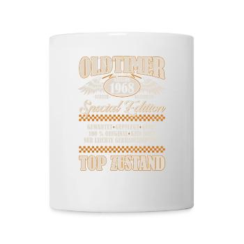Oldtimer Baujahr 1968 Geboren Jahrgang Geburtstag - Tasse - Weiß - Vorne