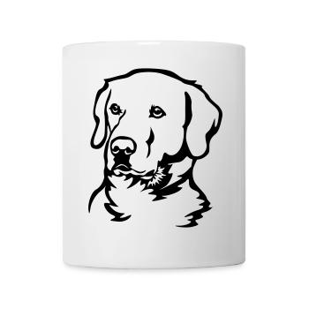 Labrador Kopf - Tasse - Weiß - Vorne