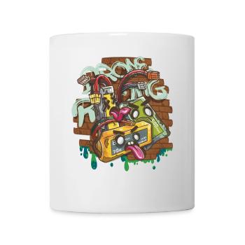FPV Drone Pilot Freestyle RC Racing Drones - Mug - white - Front